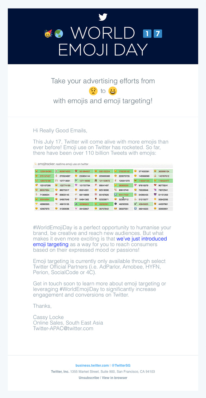 Email from Twitter