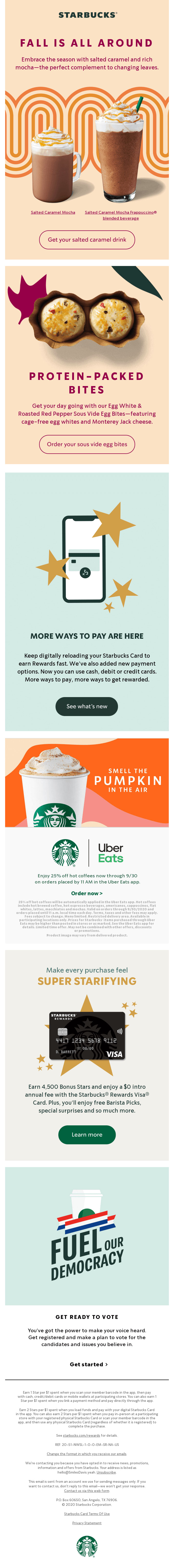 Email from Starbucks