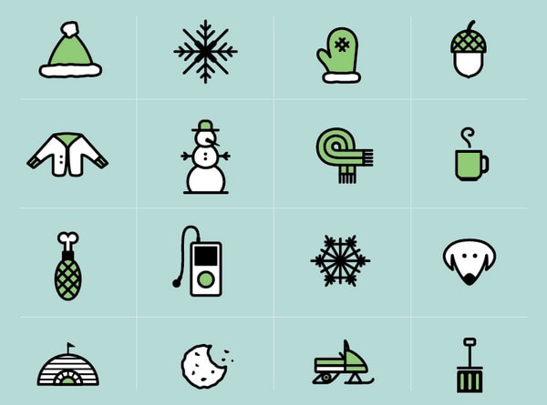 Winter Icon Set by Neil Renicker