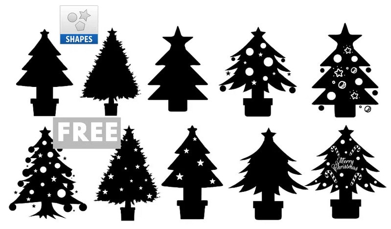 Christmas Tree Custom Shapes