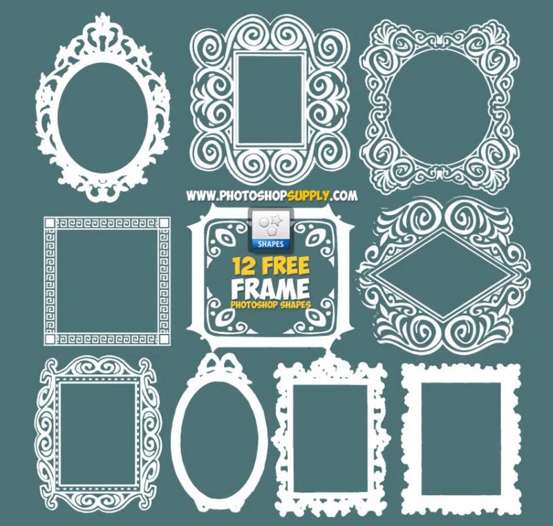 Photoshop Frame Shapes Free Download