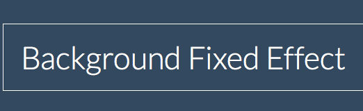 How to Create Background Fixed Effects in HTML & CSS