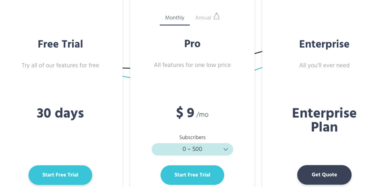 moosend pricing