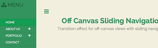 How to Create Off-Canvas Sliding Navigation Menu in HTML, CSS, JS