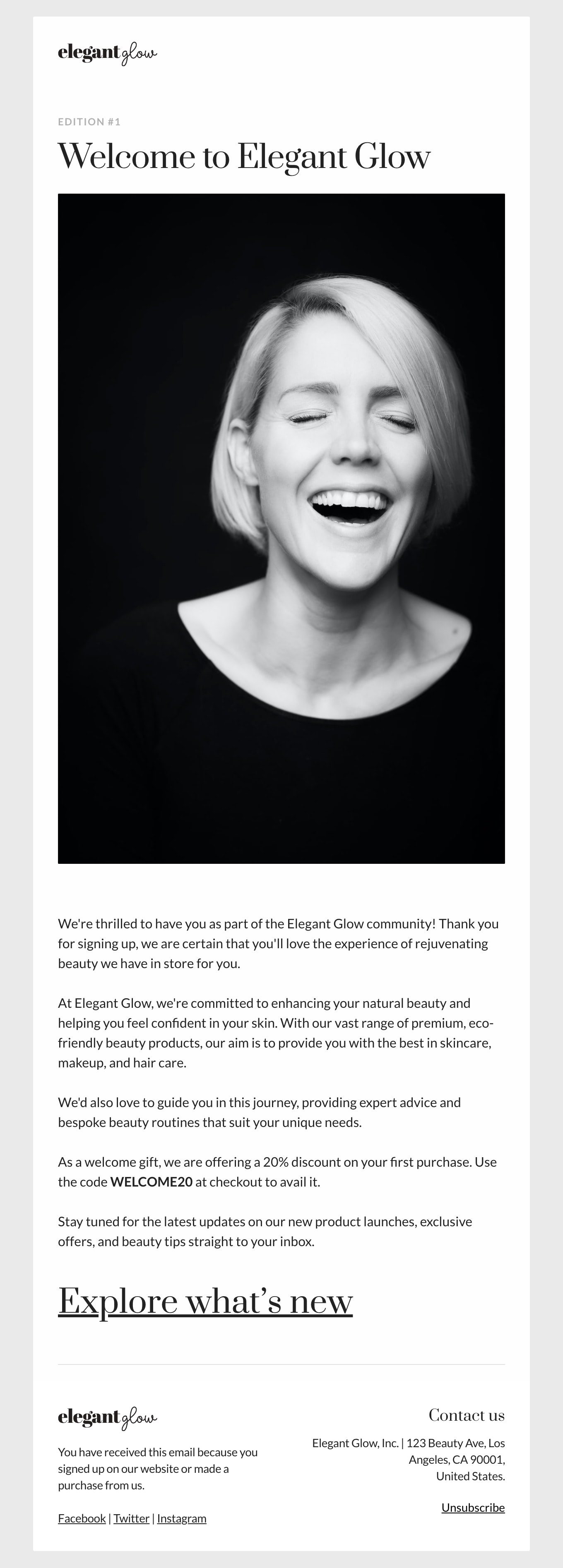 Elegant Glow Email Template